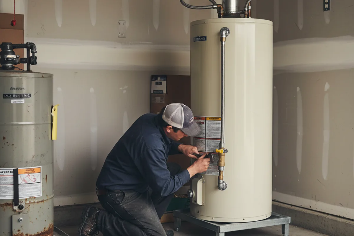 Water heater and shutoff valve replacement in Minneapolis